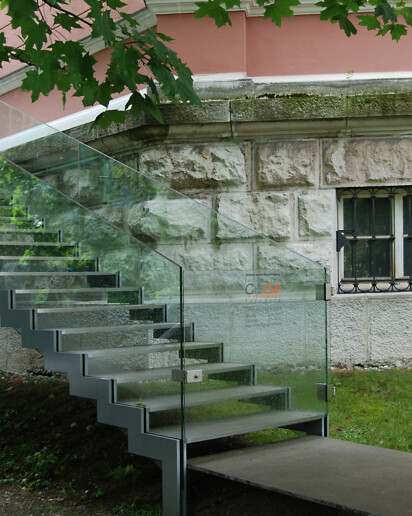 Nurglasgelaender Kuenstlerhaus - Glasbau